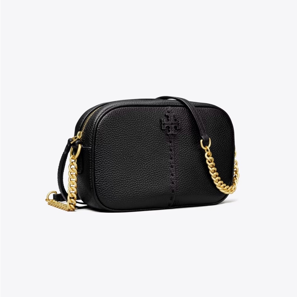 NWT Tory Burch McGraw Small Black Crossbody Bag